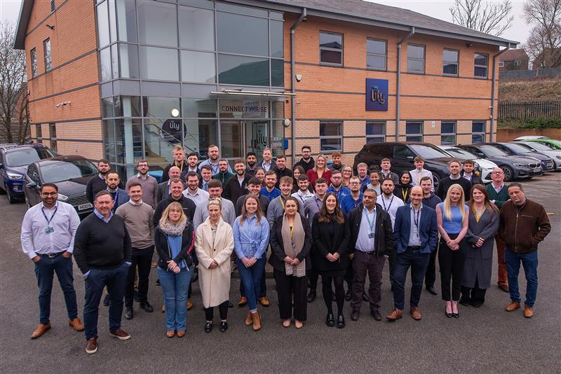 The Lily team outside their Connect House office
